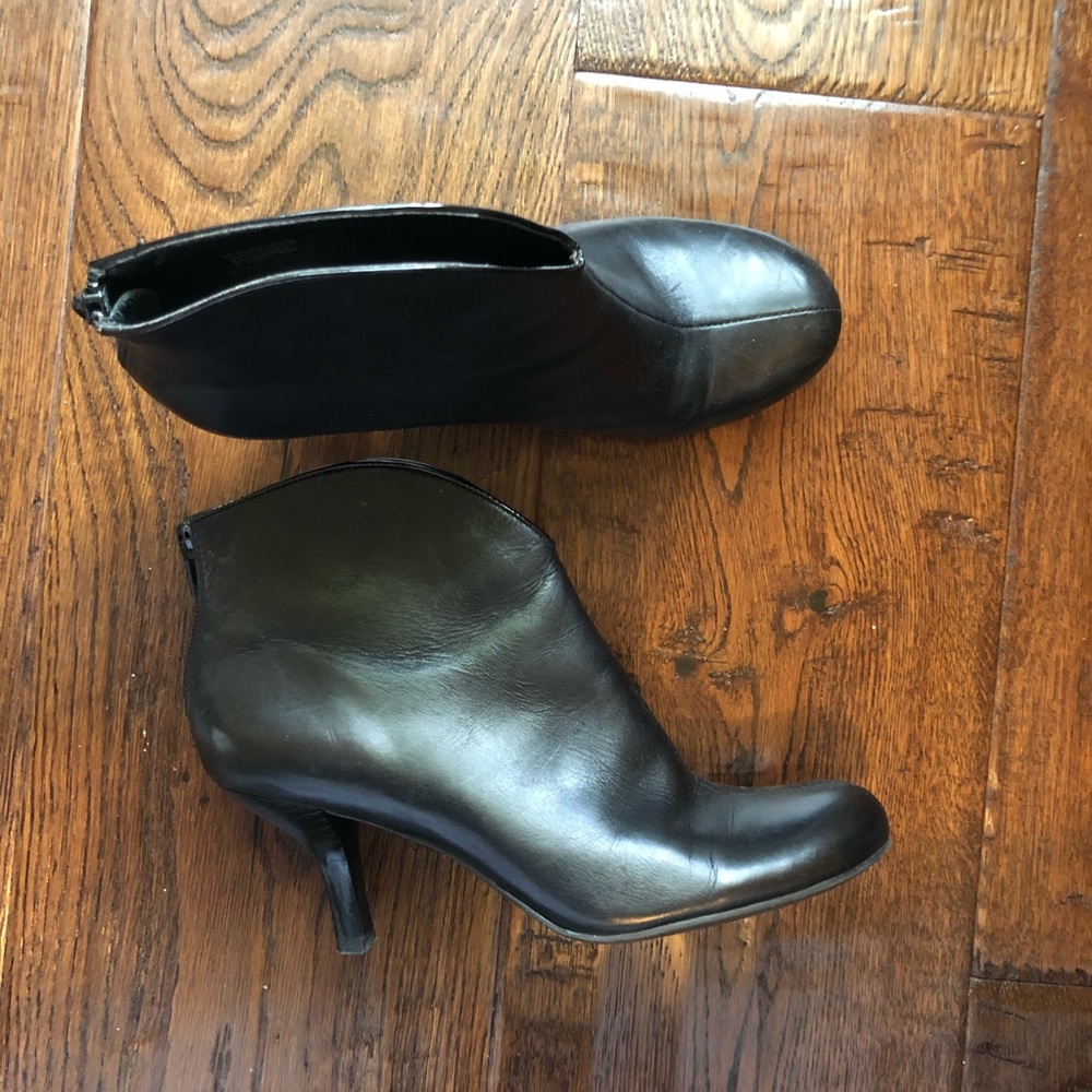 Franco Sarto Black Ankle Boots with heel